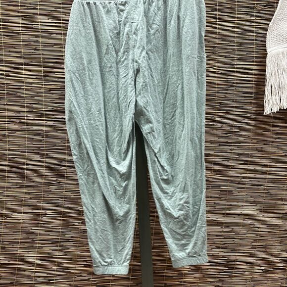 I-d Ideology Womens Green Pocketed Tie Heather Joggers Pants Plus 1X - All - Picture 2 of 3
